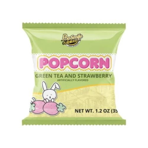 Popcorn zielona herbata & truskawka 35g - POP-SMILE