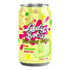 Napój niegazowany Bubble Tea o smaku gruszka-melon 320 ml - Lady Boba