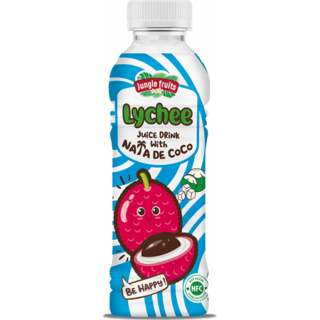 Napój z Nata de coco liczi 30% soku owocowego 450 ml - Jungle Fruits
