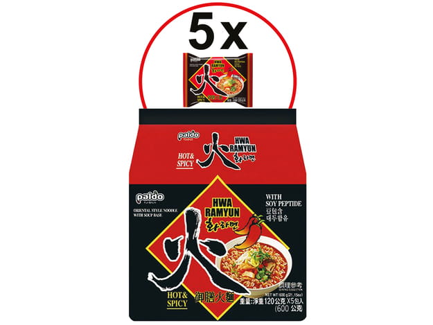 Zupka koreańska Hwa Ramyun Hot 120g - Paldo