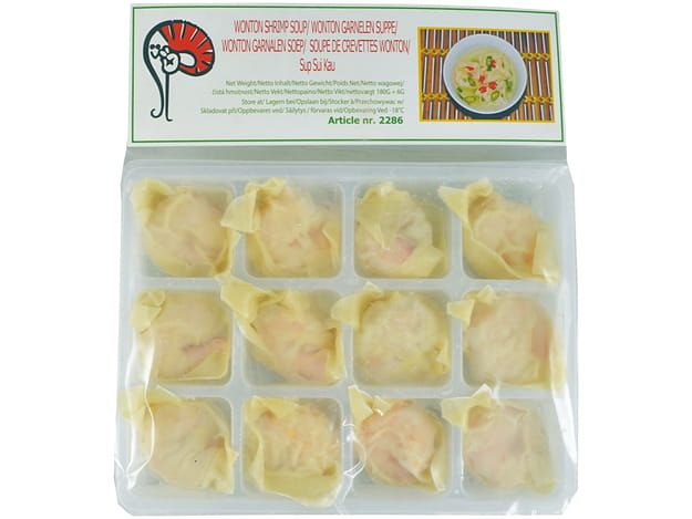 Pierożki Wonton z krewetkami 180g - Mooijer
