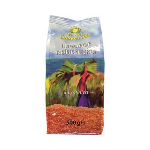 Cukier trzcinowy brązowy nierafinowany 500 g - Golden Cane