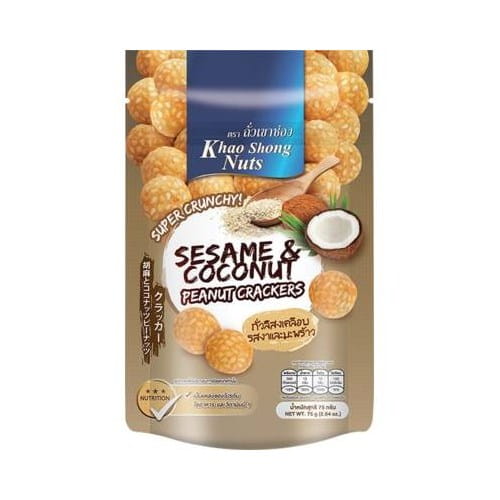 Krakersy sezamowe z orzesz. ziem. 12 x 75g