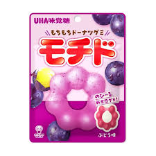 Żelki Mochi Donut winogronowe 40g - UHA Mikakuto