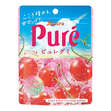 Żelki Pure wiśniowe 52 g - Kanro