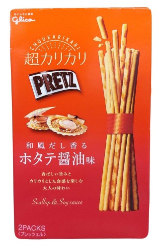 Paluszki Pretz o smaku Przegrzebek w Sosie Sojowym 55g - Glico - Sugoi.pl