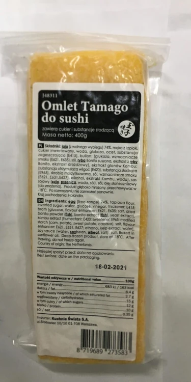 Omlet Tamago do sushi 400g - Kohyo