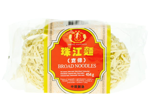 Makaron szeroki (chow mein) pszenny 454g - Spring Happiness