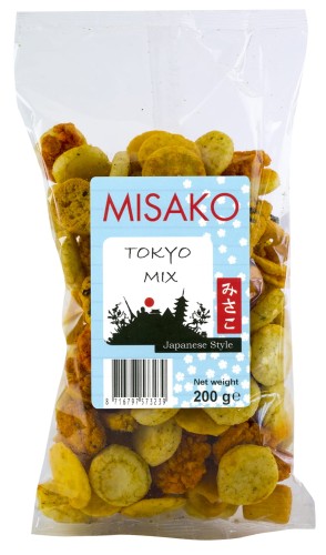 Krakersy ryżowe Tokyo mix 200g - Misako