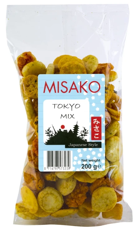 Krakersy ryżowe Tokyo mix 200g - Misako