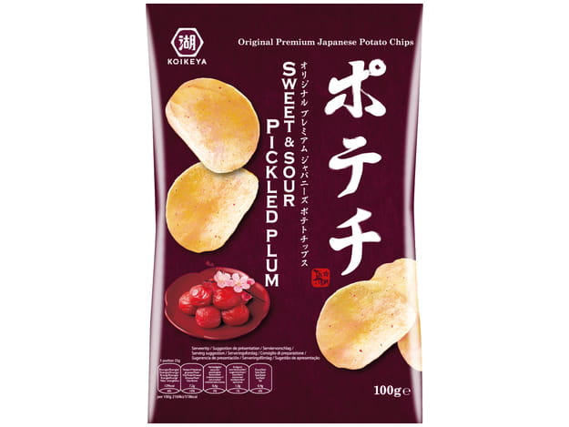 Chipsy ziemniaczane o smaku Umeboshi 100g - Koikeya