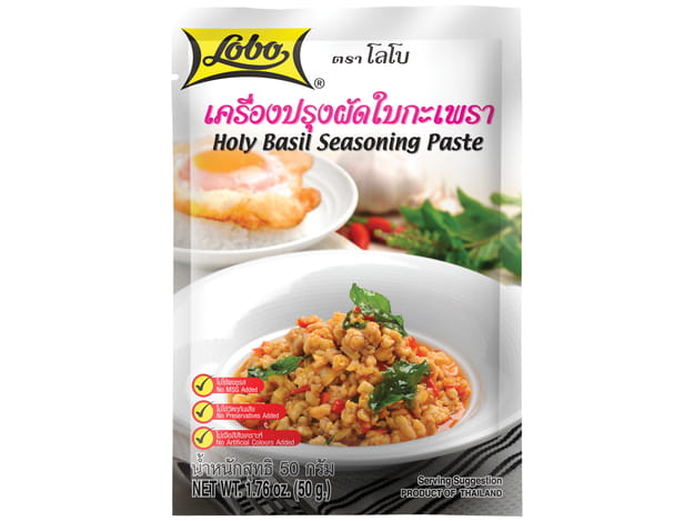 Pasta z bazylią azjatycką Pad Ka Prao 50g - Lobo