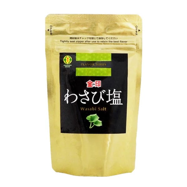 Sól o smaku wasabi 100g - Kinjirushi