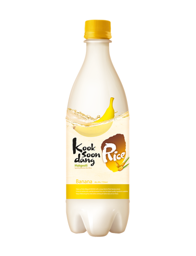 Wino ryżowe koreańskie makgeolli o smaku bananowym 4% 750ml - Kooksoondang