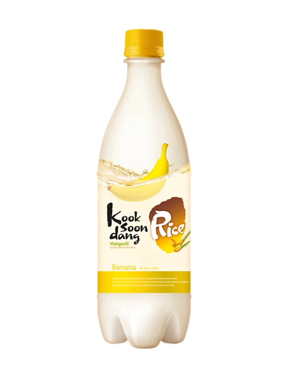 Wino ryżowe koreańskie makgeolli o smaku bananowym 4% 750ml - Kooksoondang