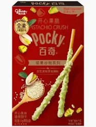 Pocky o smaku kremeu pistacjowego z kawałkami pistacji 48g - Glico
