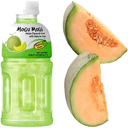 Mogu Mogu Napój Melonowy z Galaretką Nata de Coco 320ml - Mogu Mogu