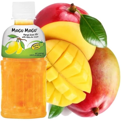 Mogu Mogu Napój Mangowy z Galaretką Nata de Coco 320ml - Mogu Mogu