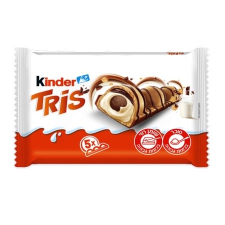 Kinder Tris Wafelki z Kremem Mlecznym w Czekoladzie 100g - Kinder