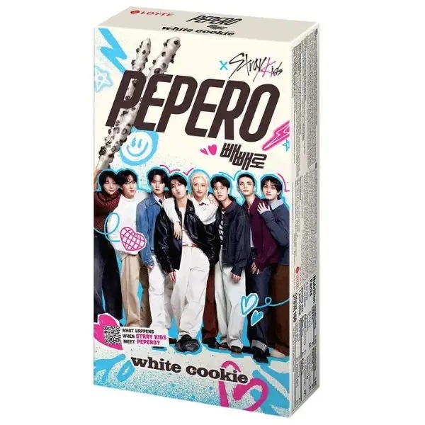 Pepero Stray Kids White Chocolate Cookie 256g - Lotte