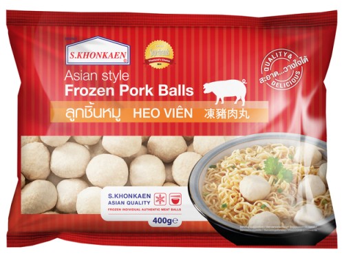 Kulki mięsne wieprzowe mrożone do Hot Pot 400g - S.Khonkaen